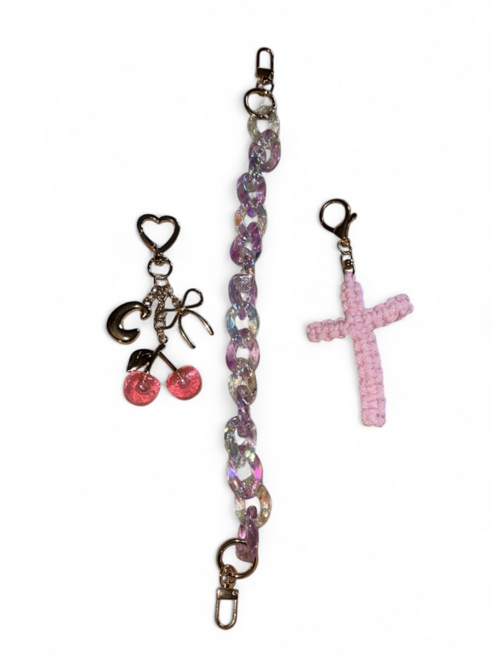 Bag Charms & 2 D Rings + Puncher Bundle
